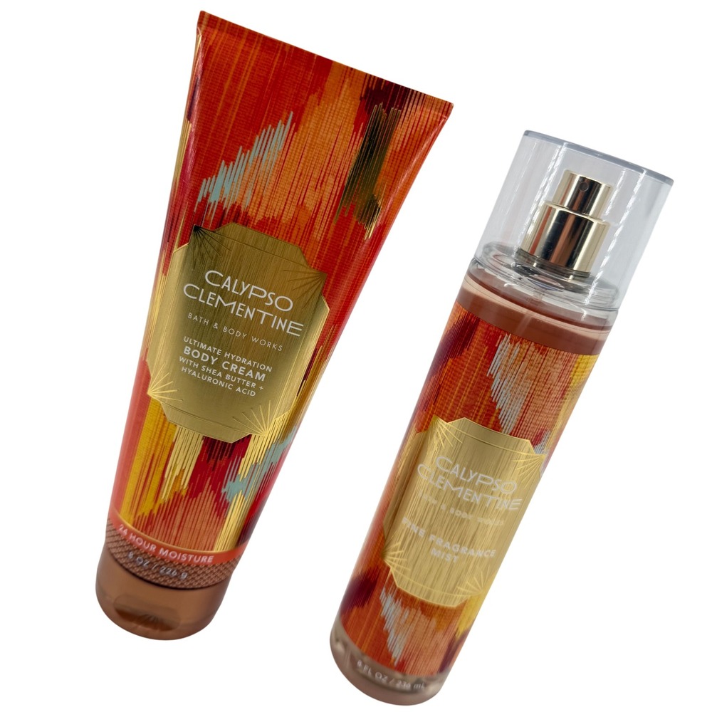 Bath & Body Works Retired Calypso Clementine Set 8oz Rare Body Care Bundle